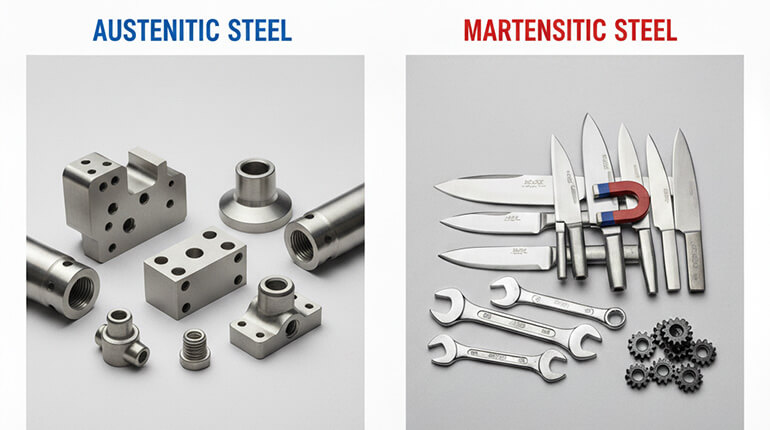 Austenitic vs. Martensitic Steel